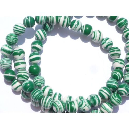 Lot 66x 6mm Vert Turquie Pierre Gemme Turquoise Ronde Perle 15'' Xxlsmart
