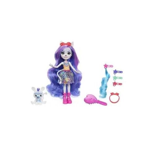 Enchantimals - Coffret Deluxe Zèbre - Coffret Mini Poupées - 4 Ans Et +