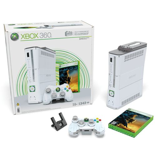 Mega-Réplique Microsoft Xbox 360-Coffret Construction (1 342 Pièces)