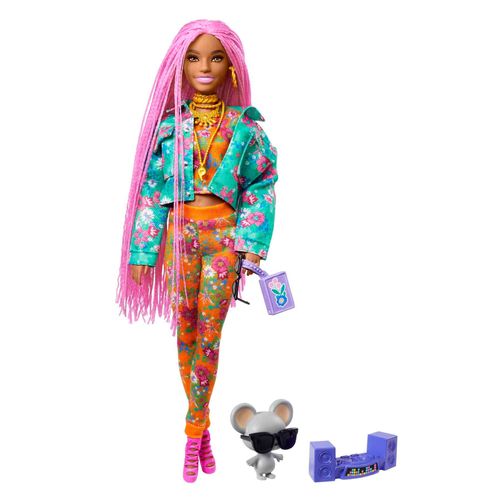 Barbie - Extra Doll - Pink Braids (Gxf09)