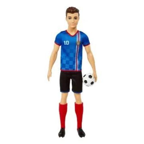 Barbie-Poupée Ken Footballeur, Cheveux Courts, N° 10, Dès 3 Ans