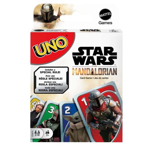 Mattel Games - Uno Star Wars The Mandalorian - Jeu De Cartes Famille - 7 Ans et +