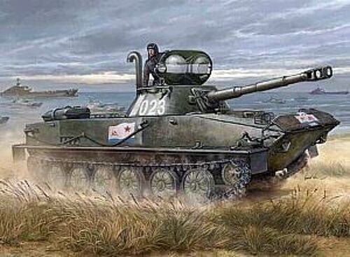 Russian Pt-76b Light Amphibious Tank 1-35 Trumpeter