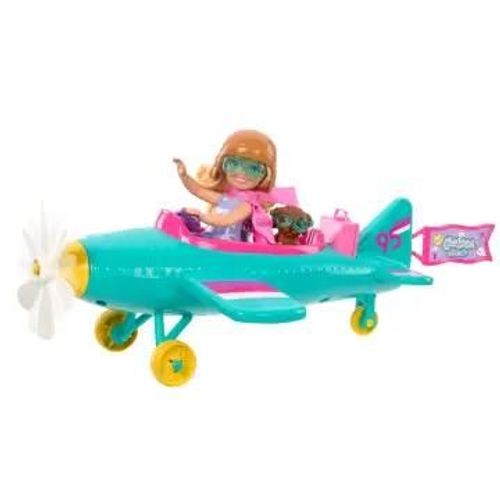Coffret Barbie Poupée Chelsea Avec Avion