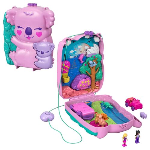 Polly Pocket - Coffret Sac Surprises Koala - Coffret Mini Figurines - 4 Ans Et +
