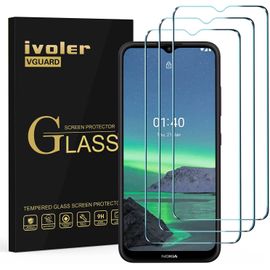 Protecteur D'ecran 3 Unites Pour Samsung Galaxy A02s / Nokia 1.4, Verre Trempe Premium, Durete 9h, Anti-Rayures, Sans Bulles