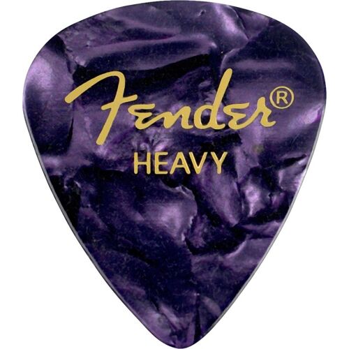 Fender Pack De 12 Médiators 351 Premium Celluloid, Durs - Purple Moto