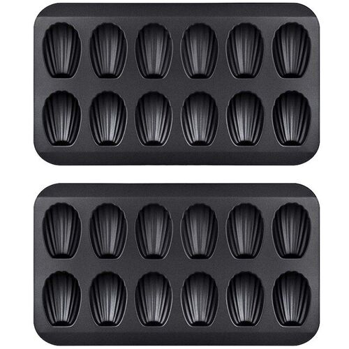 Lot De 2 Pots De Mayonnaise Antiadhésifs, Moule De Cuisson 12 Avec Coquille Plateau De Cuisson Pour Gâteau, Plateau De Cuisson Pour Chocolat, Utilisé Pour La Cuisson Au Four