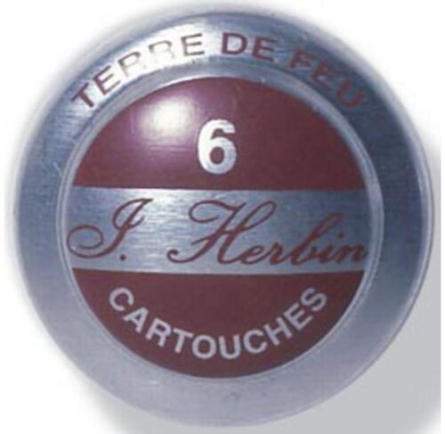 Herbin Boîte De 6 Cartouches D'encre Standard Terre De Feu