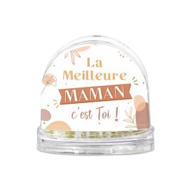 Boule à paillettes meilleure maman - 8.5 x 9 cm