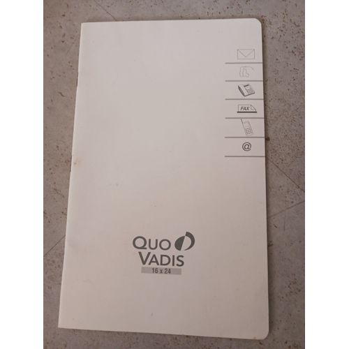 Répertoire 16 X 24 Cm Quo Vadis