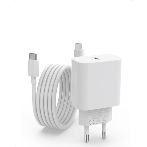 JGD-Chargeur USB C, câble USB C, certifié Apple MFi, câble de charge pour iPhone 16/15 Pro Max 15/16 Plus, iPad, bloc d'alimentation, chargeur rapide, prise USB, adaptateur USB, blanc