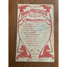 Premier Baiser (Valse) Mario Maciocchi.Partition Mandoline Ou Violon