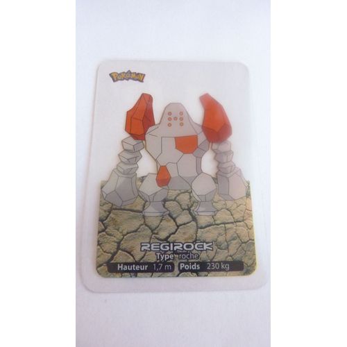 Carte Pokemon Plastifiée Lamincards Edibas De 2006 = Regirock , N° 141