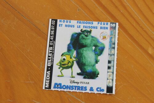 Monstres Et Compagnie - Ticket Cinema