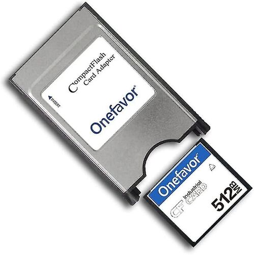 Onefavor Compact Flash To Pcmcia Ata Adaptateur Cf To Pc Card Adaptateur Pcmcia Ata pour carte Cf 2 (livré avec une carte mémoire 512mb cf)