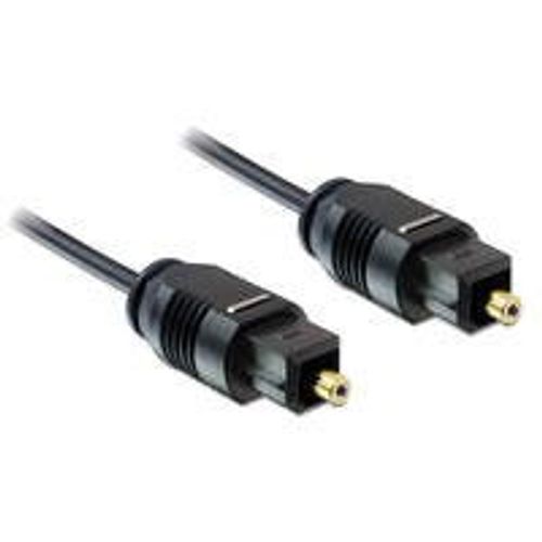 Delock - Câble audio numérique (optique) - TOSLINK mâle pour TOSLINK mâle - 1 m - noir