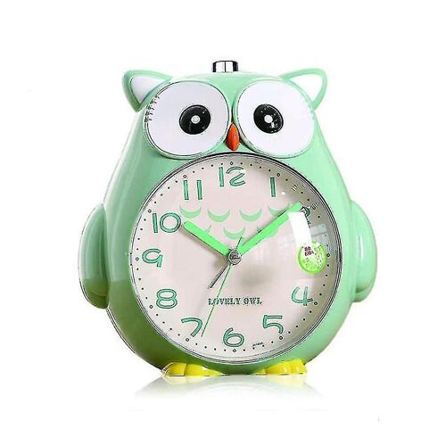 Réveil hibou pour enfants, réveil pour enfants sans tic-tac horloge pour enfants avec nuit