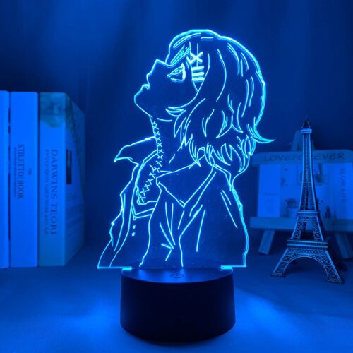 Lampe Led 3d Juuzou Suzuya, Veilleuse Pour Chambre À Coucher, Cadeau D'anniversaire Cool, Tokyo Ghoul, Anime
