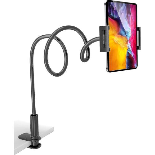 Support de téléphone pour lit, support de tablette paresseux flexible à 360° pour bureau, avec support de bras long réglable de 39,4 po xxf