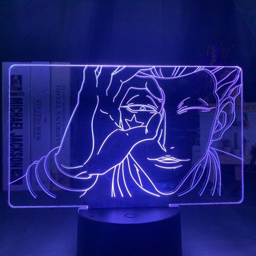 Lampe De Table Led Hisoka En 3d, Lumière À Couleurs Changeantes, Pour Chambre À Coucher, Veilleuse Pour Enfant, Thème Du Dessin Animé Hunter X Hunter, Cadeau Idéal