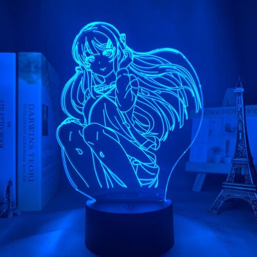 Lampe Led En 3d À L'effigie Du Lapin Mai Sakurajima, Luminaire Décoratif D'intérieur, Idéal Pour Une Chambre À Coucher, Cadeau Idéal Pour Un Ami