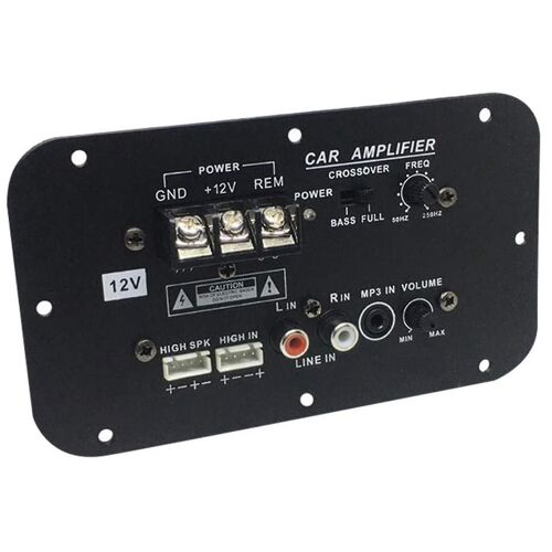 Carte d'amplificateur de subwoofer de voiture, carte d'amplificateur Hifi haute puissance de subwoofer 500w DC 12v xxf