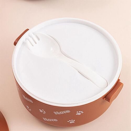 Stackable Bento Box Portable Leak Proof Bento Box Japanese Style Double-Layer Bento Box White