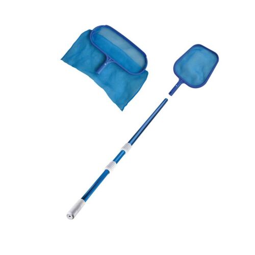Pack nettoyage MAREVA pour piscine - Manche télescopique - Epuisette de fond - Epuisette de surface