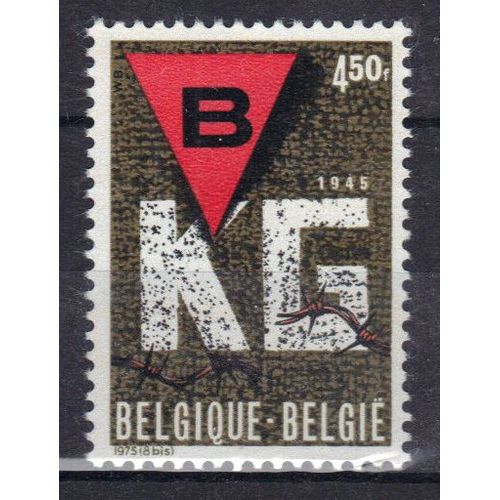 Belgique 1975 : 30è Anniversaire De La Libération Des Camps De Concentration - Timbre 4 F. 50 Multicolore Neuf **