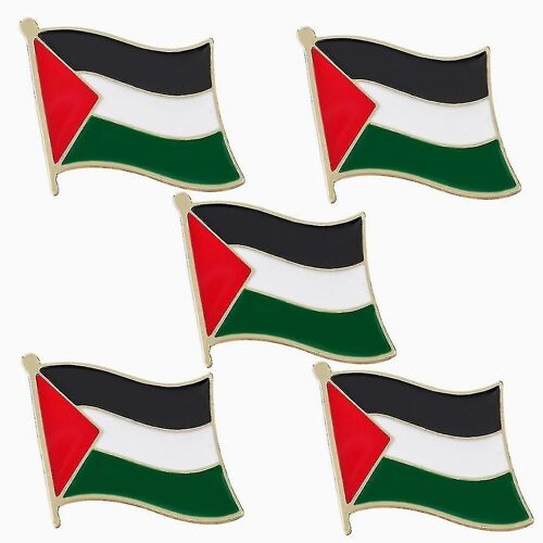 10pcs Armoiries De Palestine Palestiniens Carte Drapeau Emblème National Broche Badges Épinglettes