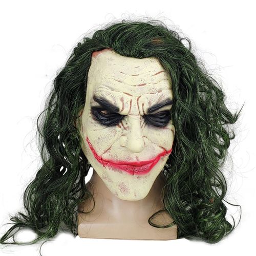 Dark Knight Batman Clown Joker Latex Masque Déguisement Halloween Perruque Couvre-Chef Cosplay Accessoires