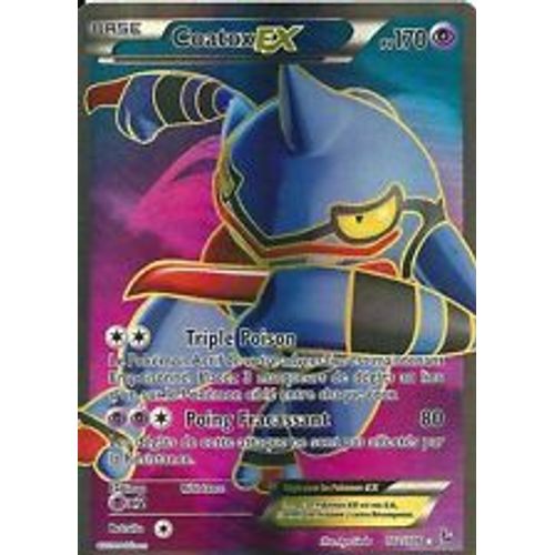 Carte Pokemon Coatox Ex 170 Pv - 102/106  Xy Etincelles Vf