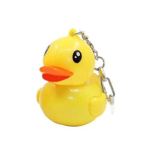 Beau Canard Jaune Porte-Clés Led Clé Lumineuse Son Lampe De Poche Porte-Clés Jouet