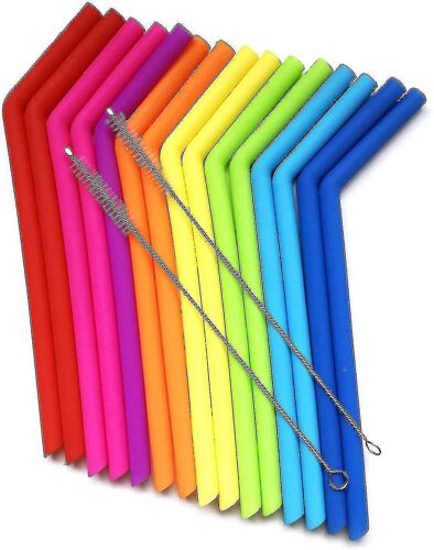 15 Fits All Tumblers Straws - Pailles réutilisables en silicone Bpa Free15 Fits All Tumblers Straws - Pailles réutilisables en silicone Bpa Free - XC