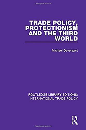Trade Policy, Protectionism And The Third World