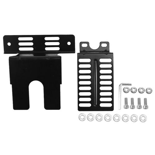 2 Pcs Rôtisserie en acier inoxydable Support de moteur Set Universel Barbecue Motor Support Plates Outdoor