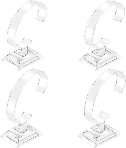 4pcs Montre Display Stand Clear Bracelet Bijoux Montre Display Stand Holder