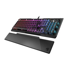 Roccat Vulcan 121 - Clavier de Jeu Noir, gaming mécanique RGB, Rétro-Éclarage LED Aimo Multicolore touche par touche, Switchs Titan Linear, Conception Durable (Plaque Supérieure en aluminium)