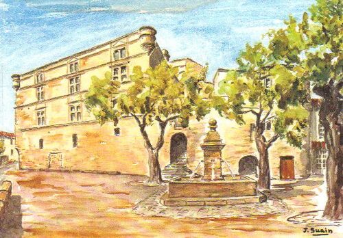Carte Postale De Gordes (Vaucluse-84), Magnifiqe Aquarelle De J.Suain °°