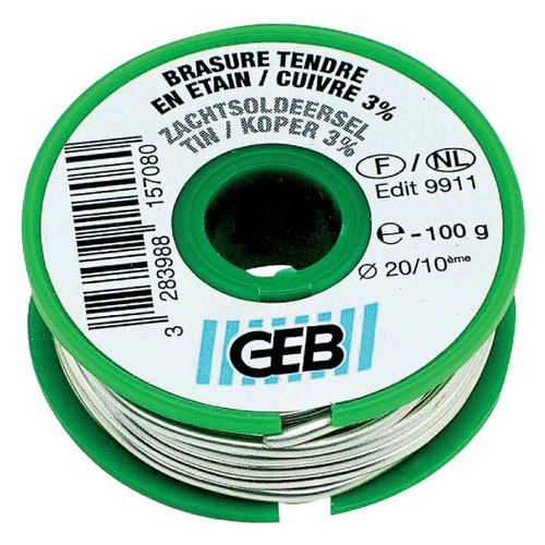 Fil étain / cuivre Geb - Bobine 100 g