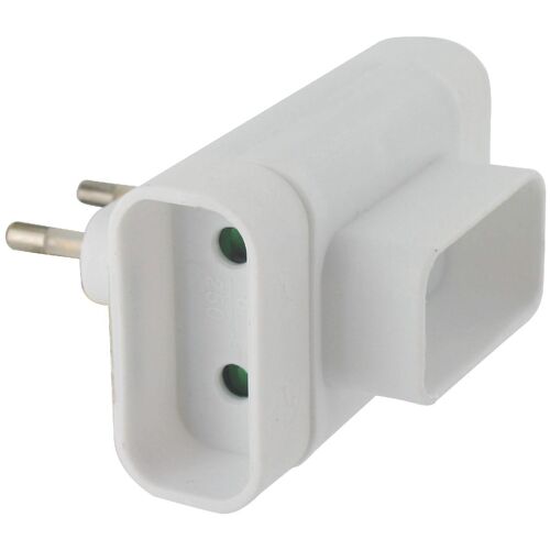 Fiche triplite latérale 3 x 2P Dhome - Blanc