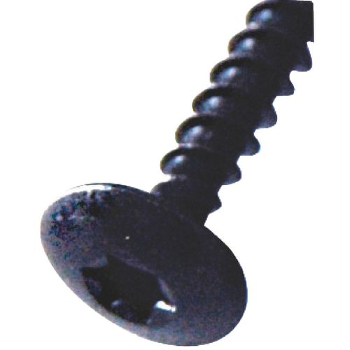 Vis spéciale penture tête étoilée acier zingué noire Fix'Pro - Longueur 30 mm - Diamètre 6 mm - Vendu par 50