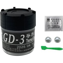 KALANKA-Poids net: 30g, une boîte avec boîte, gris, GD-3 pâte thermique en mélange de silicone, refroidisseur de dissipateur thermique CB30 (GD-3-CB30 x 1 pièce)