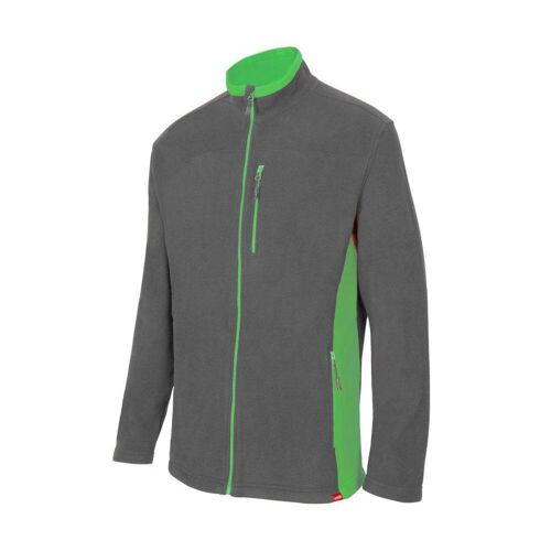 Veste polaire bicolore VELILLA Gris / Lime XS