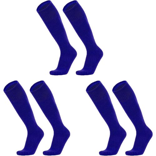 Kalanka-Lot De 3 Paires De Chaussettes De Football Respirantes Pour Enfants De 5 À 12 Ans - Bleu, Bleu, 5-12 Years