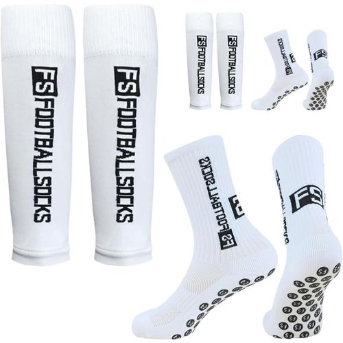 Kalanka-Chaussettes De Football, 2 Paires De Chaussettes Antidérapantes, Chaussettes Unisexes Pour Le Football, Le Sport Et L'entraînement