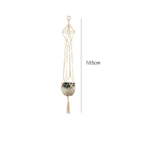 Pot De Fleurs En Macramé Fait À La Main, Filet De Sac, Corde Nouée, Cintre De Pot De Fleurs, Décoration Horticole De Balcon Et De Cour