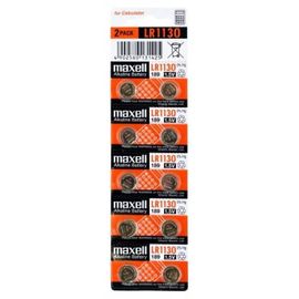 10 piles LR1130 MAXELL en blister