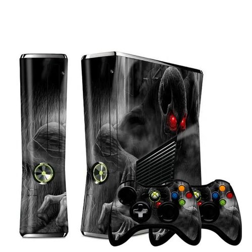 Warrior Housse De Protection En Vinyle Pour Console Xbox360 S, Pour Microsoft Xbox 360, Autocollant Slim